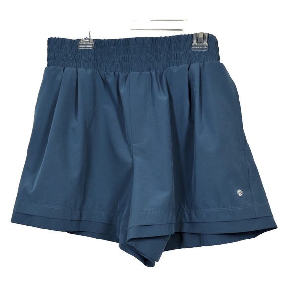 Apana Pants - Apana Womens Teal Green Athletic Shorts Large Spandex Elastic Waist Pull On Logo